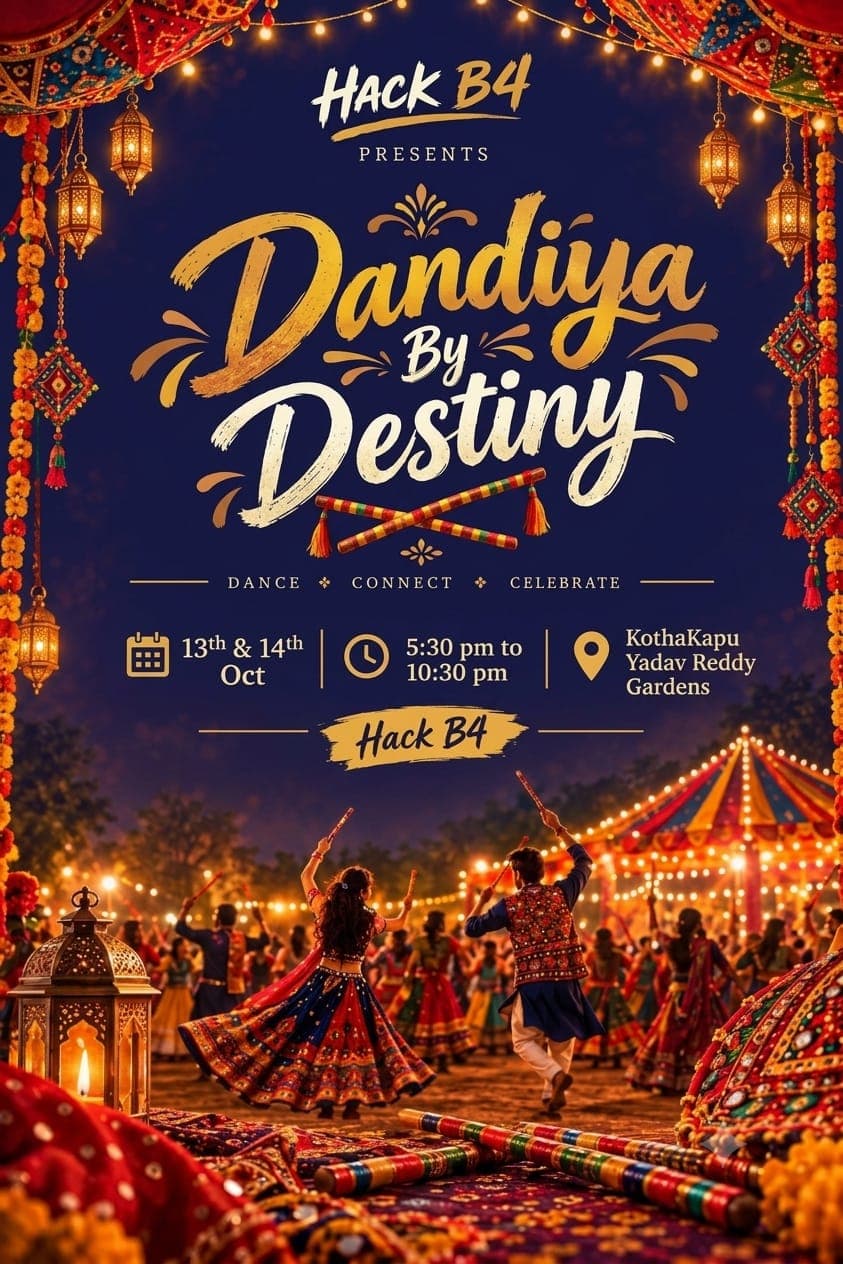 Dandiya By Destiny official poster